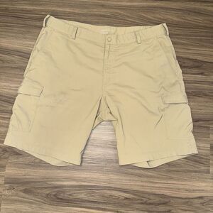 Nike Golf‎ Dri Fit Flat Front CARGO Shorts Mens 38 PERFORMANCE KHAKI 638473